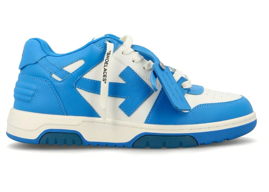OFF-WHITE Out Of Office OOO Low Tops White Blue
